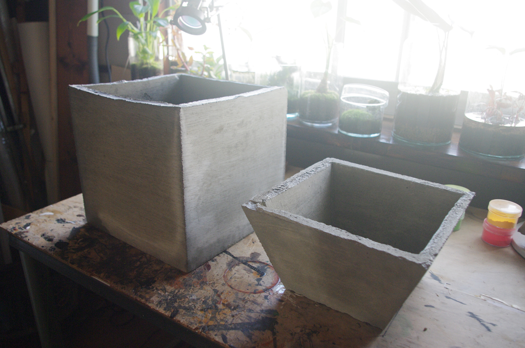 モルタルで植木鉢を作る: 加藤水槽ブログ